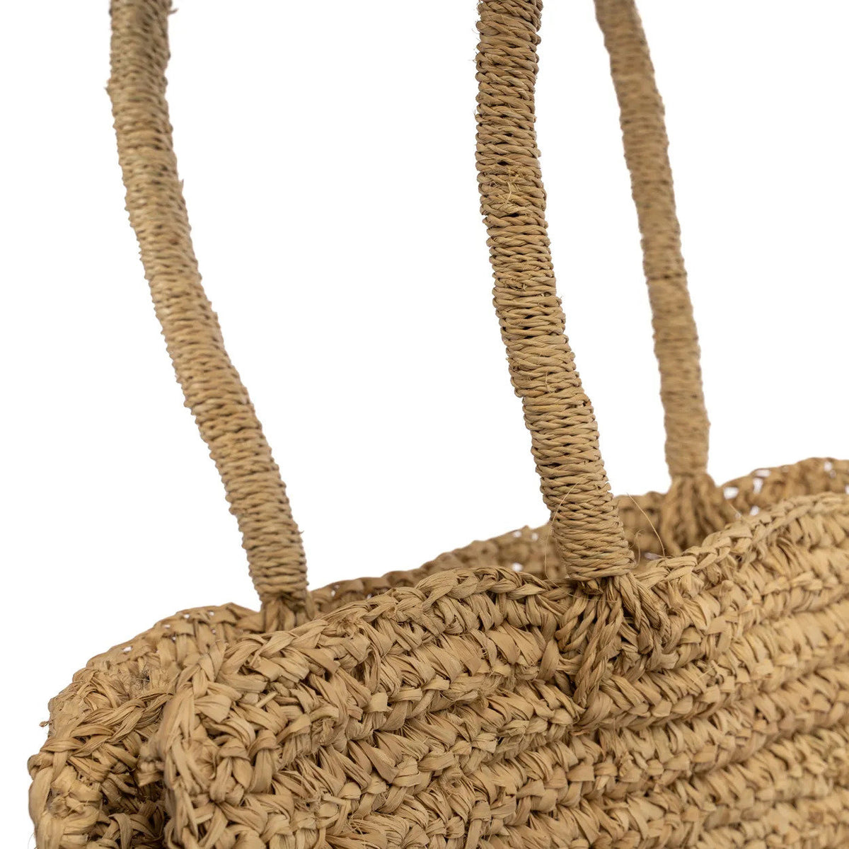 Sac cabas Ti Amo en raphia - Naturel - 50 cm