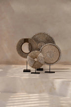 Décoration en coquillages sur socle – Naturel