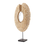 Décoration en coquillages sur socle – Naturel