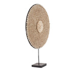 Décoration en coquillages sur socle – Blanc naturel