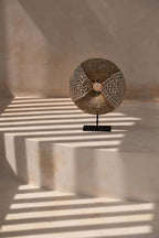 Décoration en coquillages sur socle – Naturel