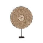 Décoration en coquillages sur socle – Blanc naturel
