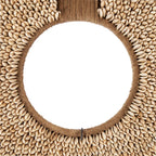 Décoration en coquillages sur socle – Naturel