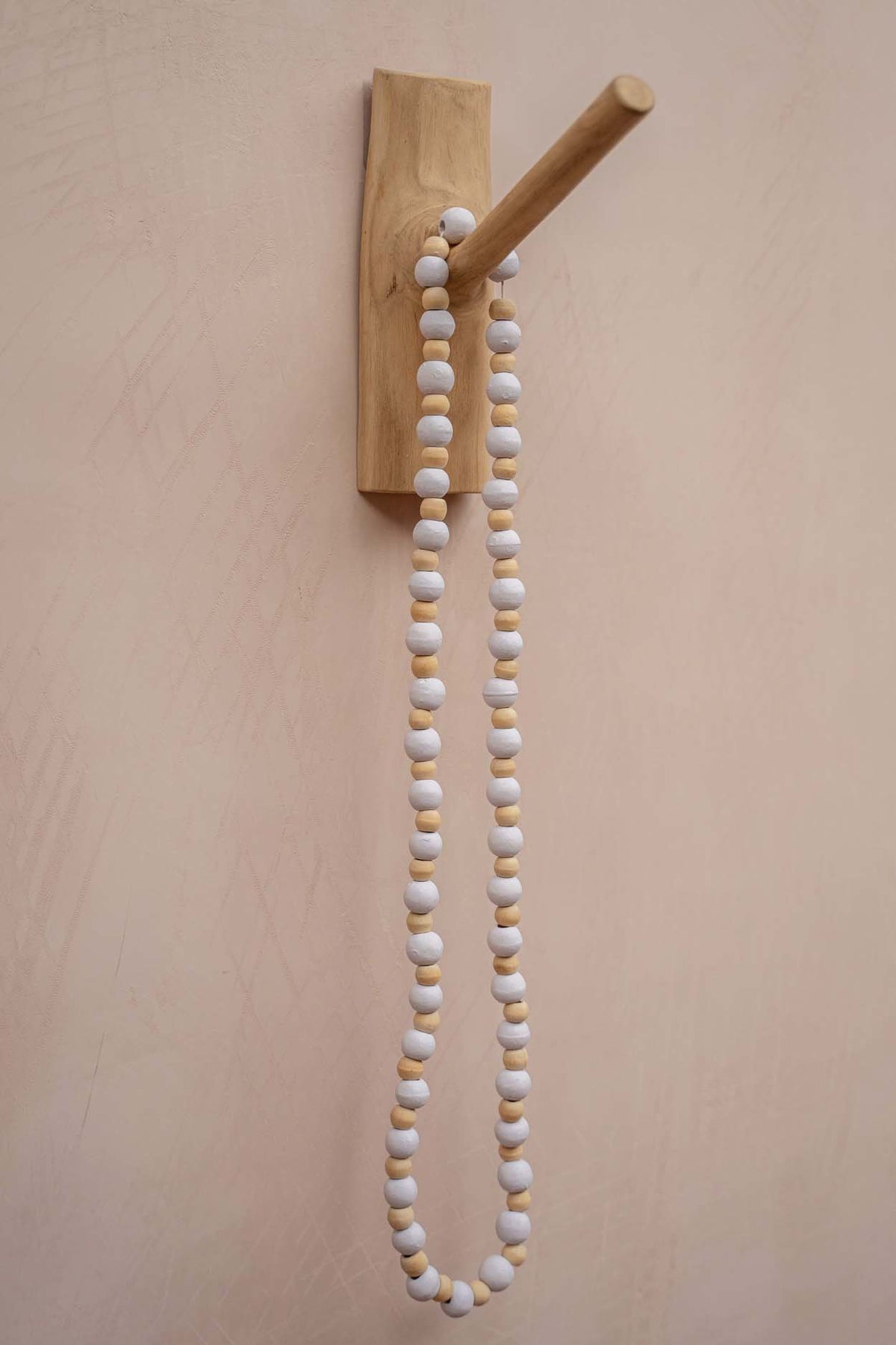 Crochet mural en teck – Naturel