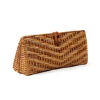 Pochette Clutch-a-lot en rotin - Naturel - 28 cm