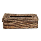 Boîte à mouchoirs en rotin - Brun naturel - 27 x 14 cm