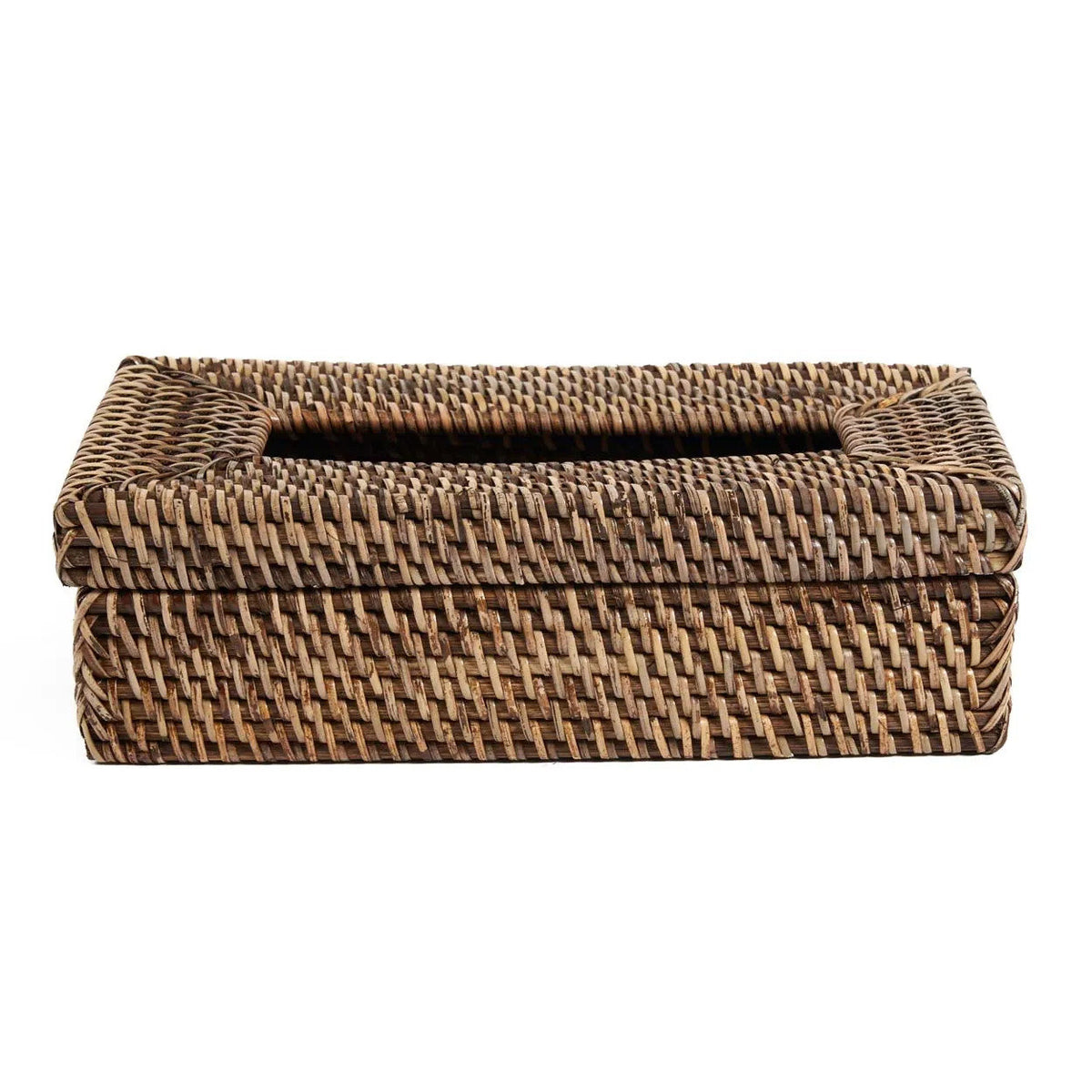 Boîte à mouchoirs en rotin - Brun naturel - 27 x 14 cm