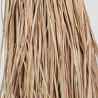 Porte-clés raphia et cauris - Naturel - 20 cm