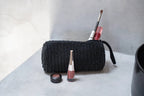 Trousse perlée - Noir - 20 x 10 cm