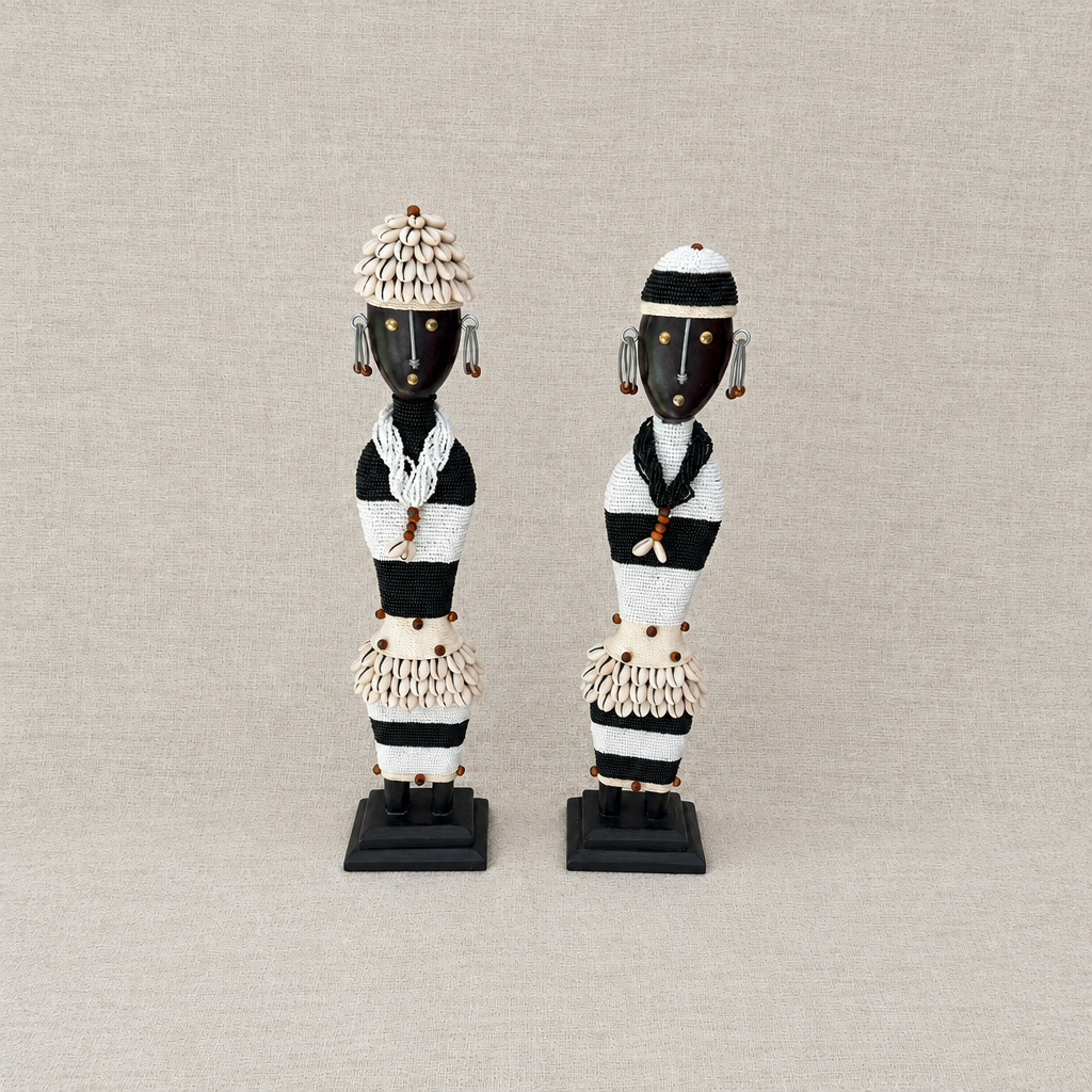 Statuettes Namji noir et blanc