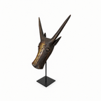 Masque buffle Bamana, vue de profil