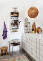 Lustre Rotin - ambiance