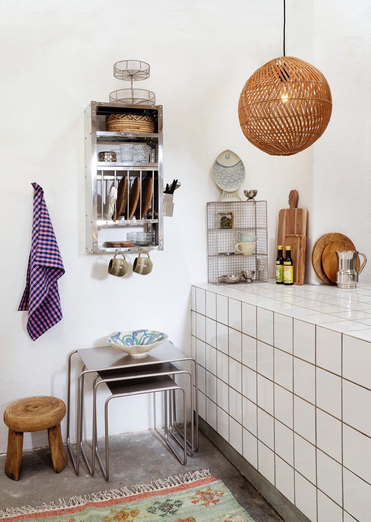 Lustre Rotin - ambiance